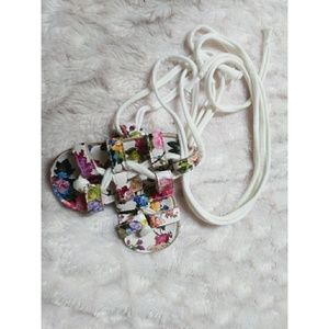 Toddler lace up the leg sandles